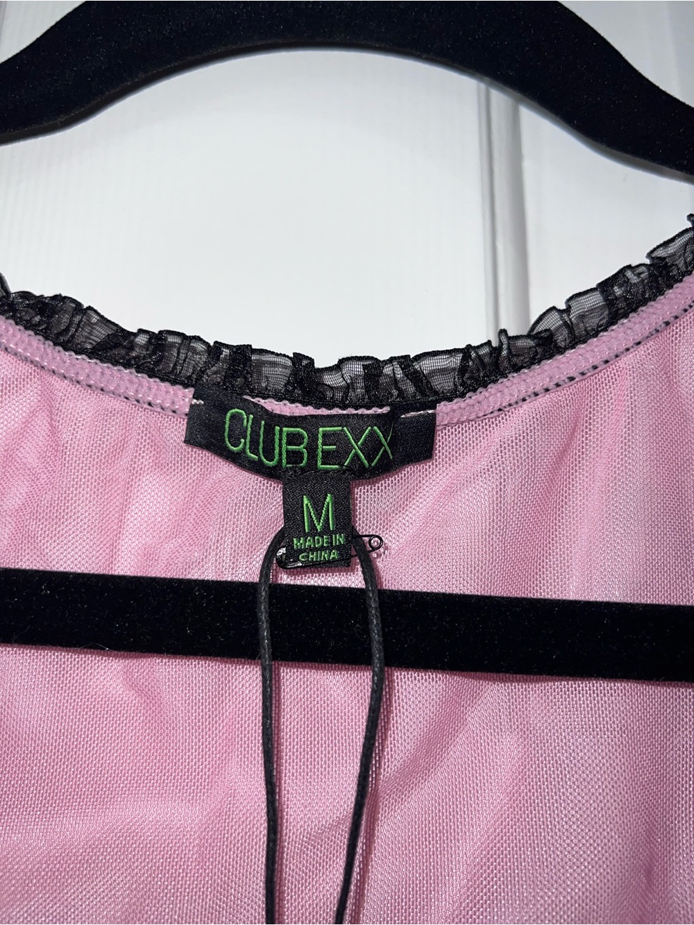 dELiA*s Pink Shimmer Crop Top with Tassel Pasties - Picture 3 of 11